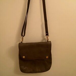 The TREND grey/sage leather crossbody bag